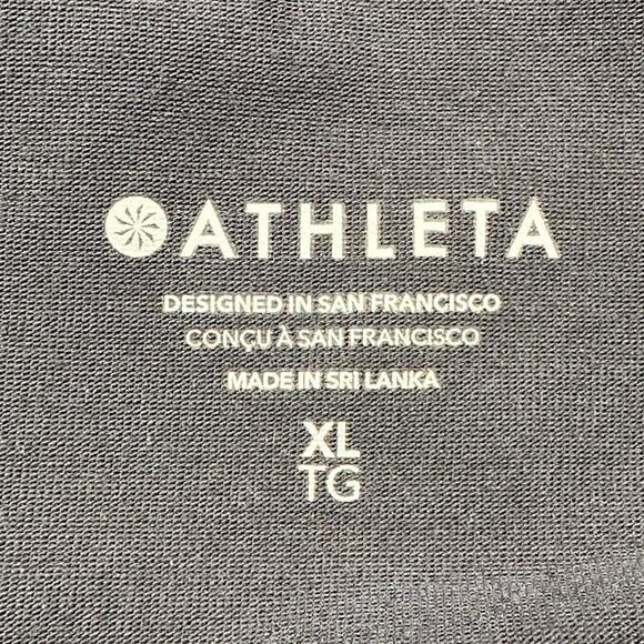 Athleta Top Womens Extra Large Black Move With Ease Asymmetrical Long Sleeve Gym - Picture 7 of 13
